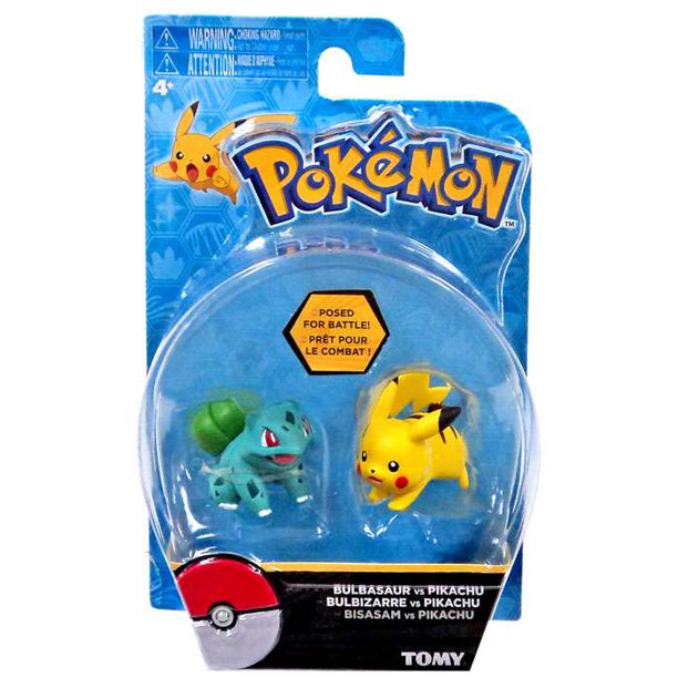 Image of Bulbasaur vs Pikachu Action Figure