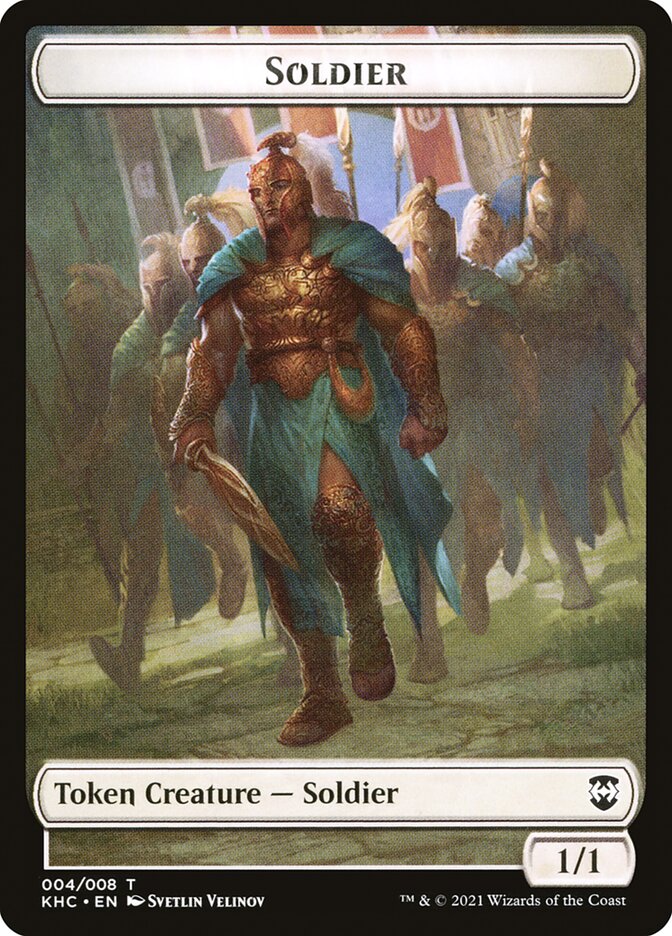 Image of Bird (001) // Soldier Double-Sided Token [Kaldheim Commander Tokens]