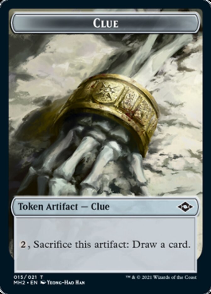 Image of Clue Token (15) [Modern Horizons 2 Tokens]