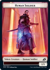 Image of Human Soldier (005) // Zombie Double-Sided Token [Commander 2020 Tokens]