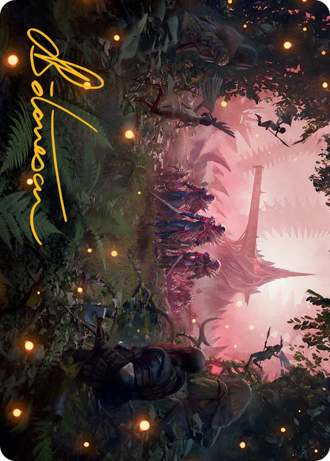 Image of Invasion of Eldraine Art Card (Gold-Stamped Signature) [March of the Machine Art Series]