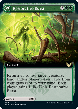 Image of Pestilent Cauldron // Restorative Burst (Extended Art) [Strixhaven: School of Mages]