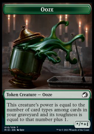 Image of Clue // Ooze Double-Sided Token [Innistrad: Midnight Hunt Tokens]