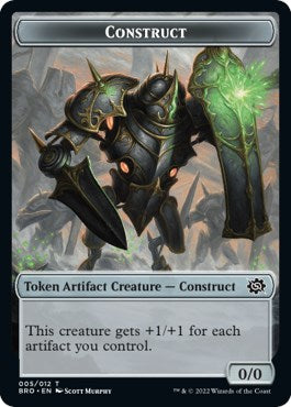 Image of Servo // Construct (005) Double-Sided Token [The Brothers' War Commander Tokens]