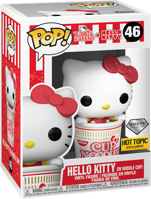 Image of Hello Kitty in Noodle Cup #46 (Cup Noodles + Hello Kitty Hot Topic Exclusive ) Diamond Collection