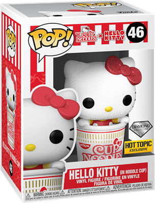 Hello Kitty in Noodle Cup #46 (Cup Noodles + Hello Kitty Hot Topic Exclusive ) Diamond Collection