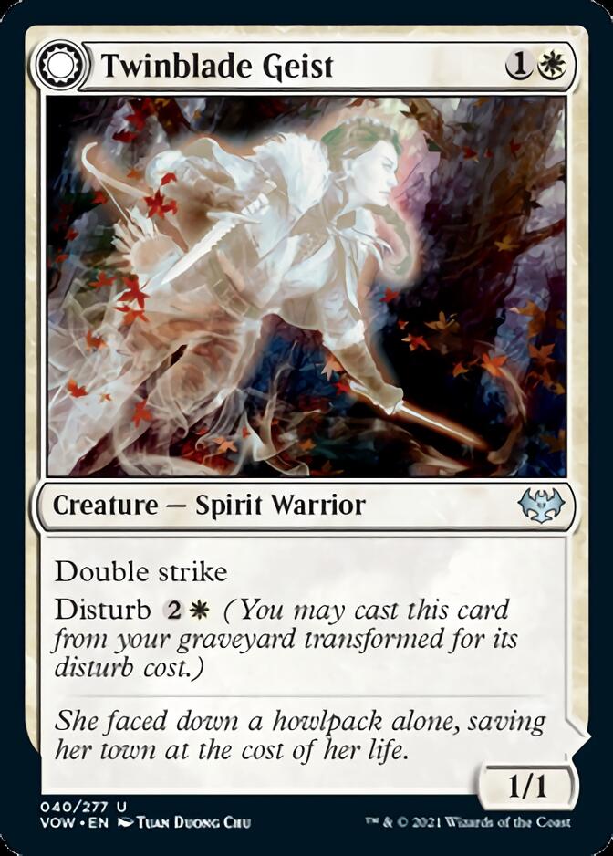 Image of Twinblade Geist // Twinblade Invocation [Innistrad: Crimson Vow]