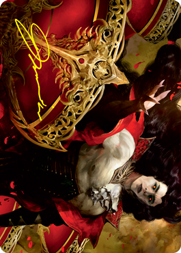 Image of Bloodvial Purveyor Art Card (Gold-Stamped Signature) [Innistrad: Crimson Vow Art Series]