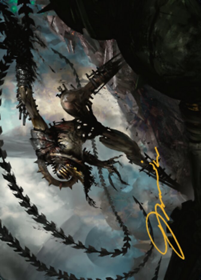 Image of Razorlash Transmogrant Art Card (Gold-Stamped Signature) [The Brothers' War Art Series]