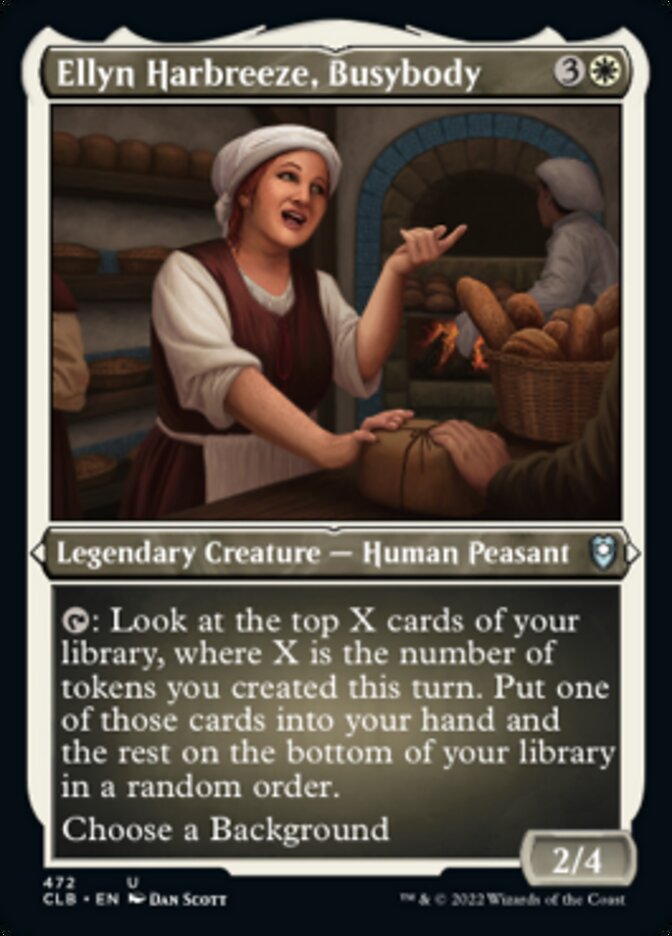 Image of Ellyn Harbreeze, Busybody (Foil Etched) [Commander Legends: Battle for Baldur's Gate]