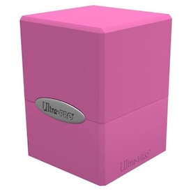 Image of Hot Pink Satin Cube Deck Box 100+