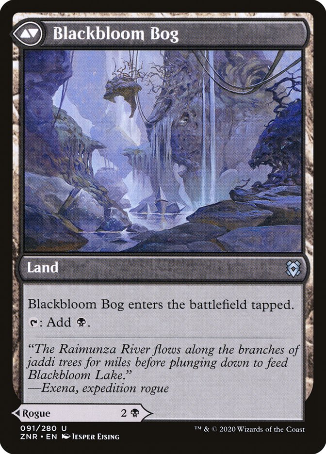 Image of Blackbloom Rogue // Blackbloom Bog [Zendikar Rising]