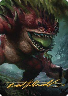 Image of Hezrou Art Card (Gold-Stamped Signature) [Commander Legends: Battle for Baldur's Gate Art Series]
