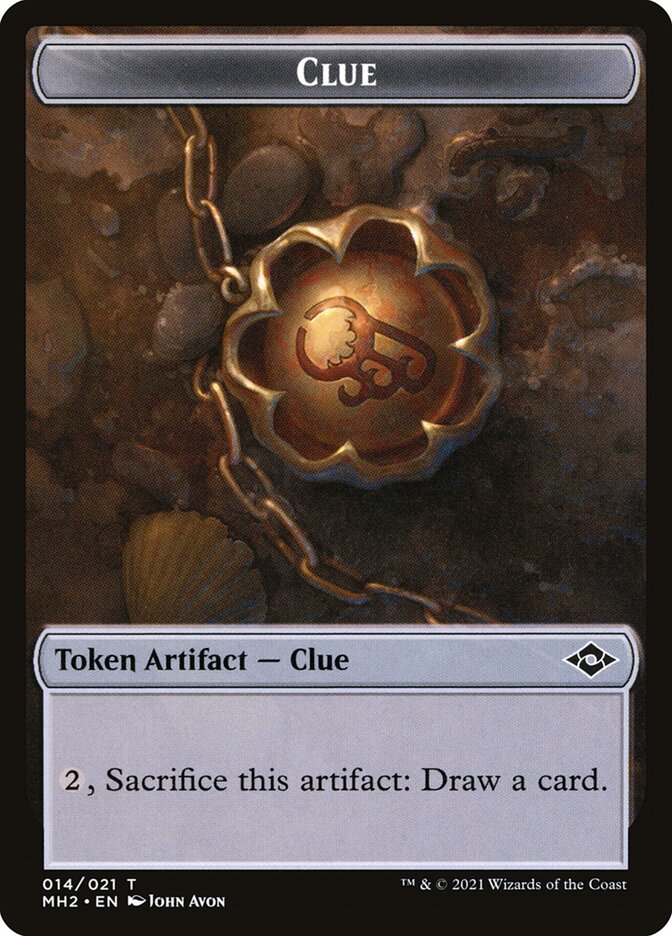 Image of Treasure // Clue Double-Sided Token [Pioneer Challenger Decks 2022]