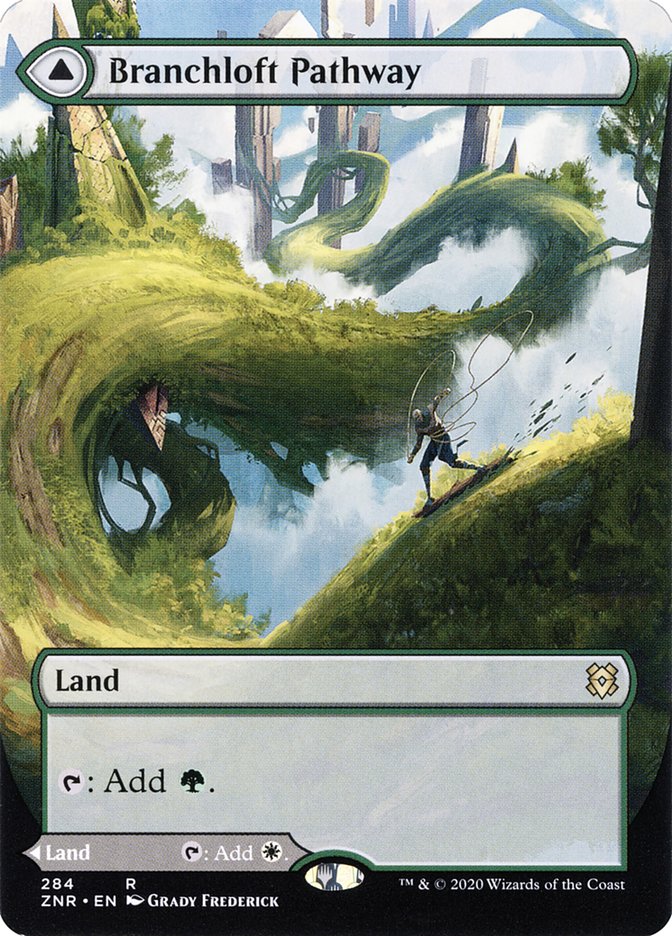 Image of Branchloft Pathway // Boulderloft Pathway (Borderless Alternate Art) [Zendikar Rising]