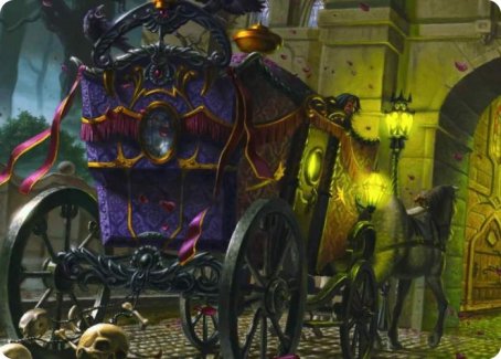 Image of Honeymoon Hearse Art Card [Innistrad: Crimson Vow Art Series]
