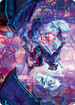 Image of Thousand-Faced Shadow Art Card [Kamigawa: Neon Dynasty Art Series]