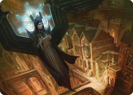 Image of Angelic Sleuth Art Card [Streets of New Capenna Art Series]