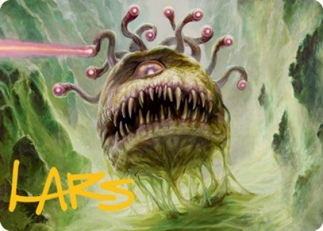 Image of Beholder Art Card (Gold-Stamped Signature) [Dungeons & Dragons: Adventures in the Forgotten Realms Art Series]