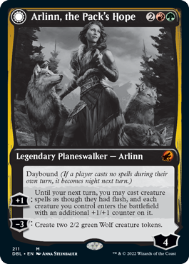 Image of Arlinn, the Pack's Hope // Arlinn, the Moon's Fury [Innistrad: Double Feature]