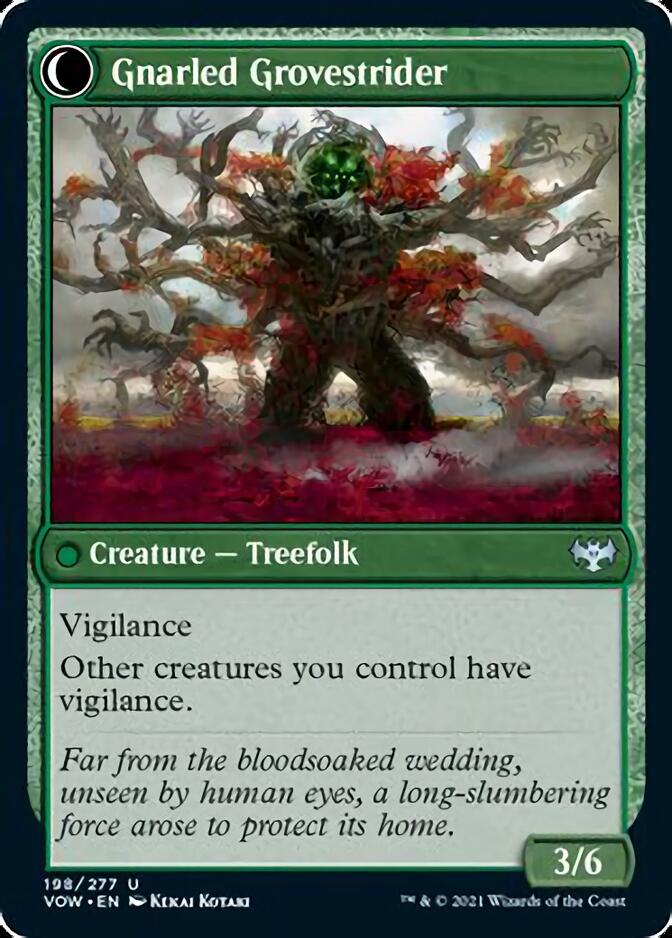 Image of Dormant Grove // Gnarled Grovestrider [Innistrad: Crimson Vow]