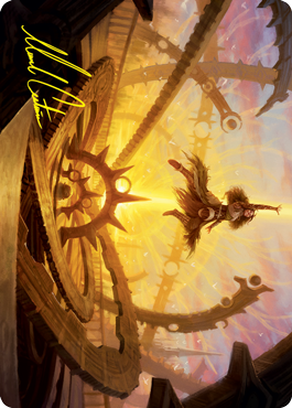 Image of Katilda's Rising Dawn Art Card (Gold-Stamped Signature) [Innistrad: Crimson Vow Art Series]