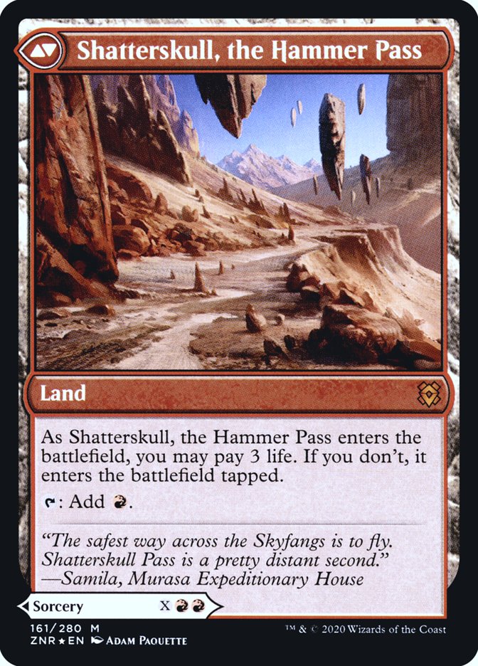 Image of Shatterskull Smashing // Shatterskull, the Hammer Pass [Zendikar Rising Prerelease Promos]