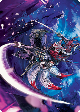 Image of Blade-Blizzard Kitsune Art Card [Kamigawa: Neon Dynasty Art Series]