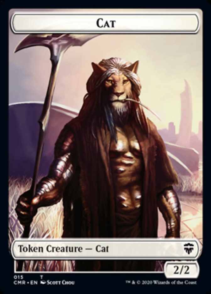 Image of Cat // Soldier Double-Sided Token [Commander Legends Tokens]