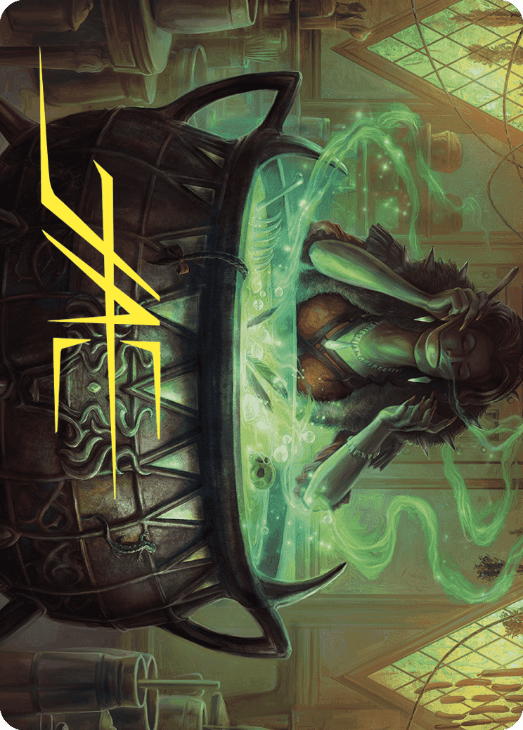 Image of Agatha's Soul Cauldron Art Card (Gold-Stamped Signature) [Wilds of Eldraine Art Series]