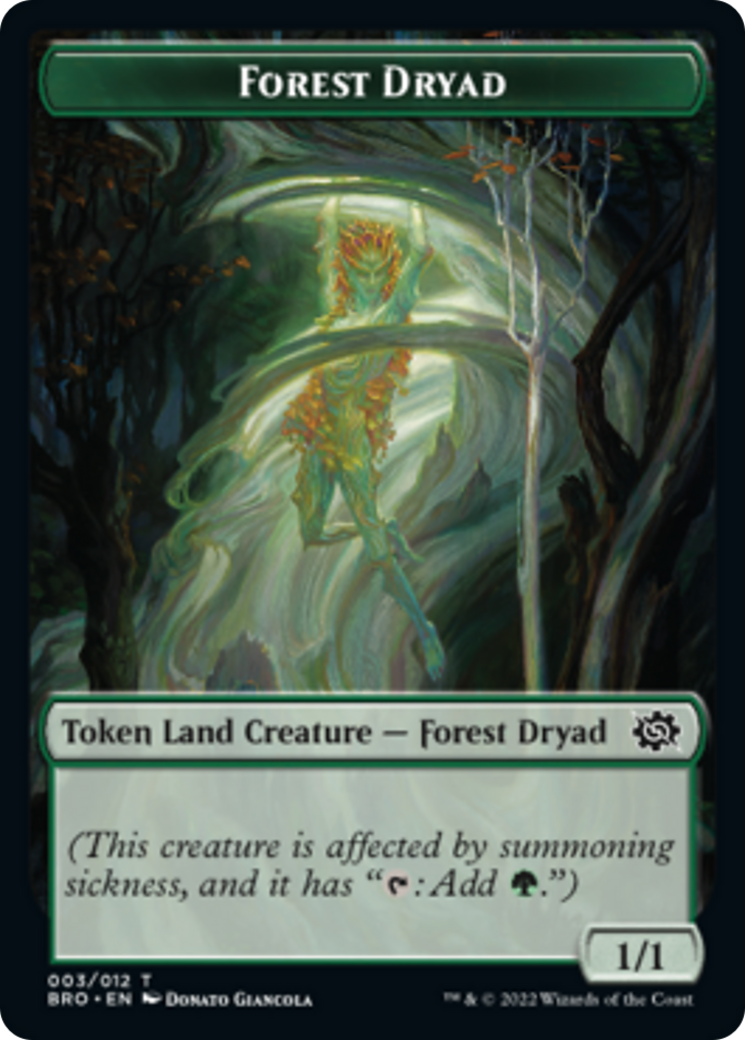 Image of Forest Dryad Token [The Brothers' War Tokens]