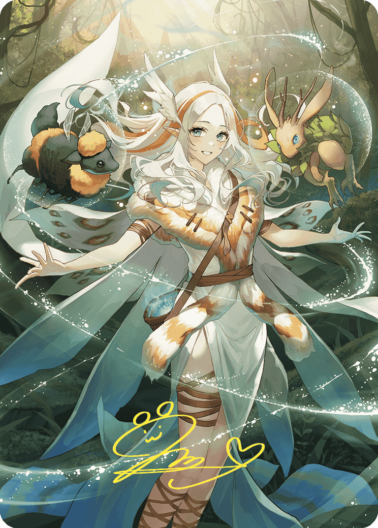 Image of Greater Auramancy Anime Art Card (Gold-Stamped Signature) [Wilds of Eldraine Art Series]