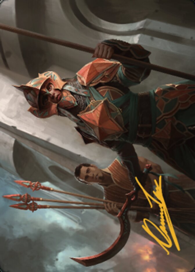 Image of Siege Veteran Art Card (Gold-Stamped Signature) [The Brothers' War Art Series]