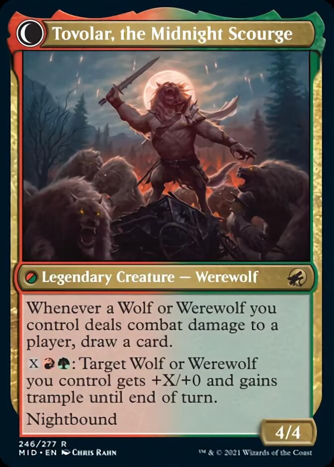 Image of Tovolar, Dire Overlord // Tovolar, the Midnight Scourge [Innistrad: Midnight Hunt]