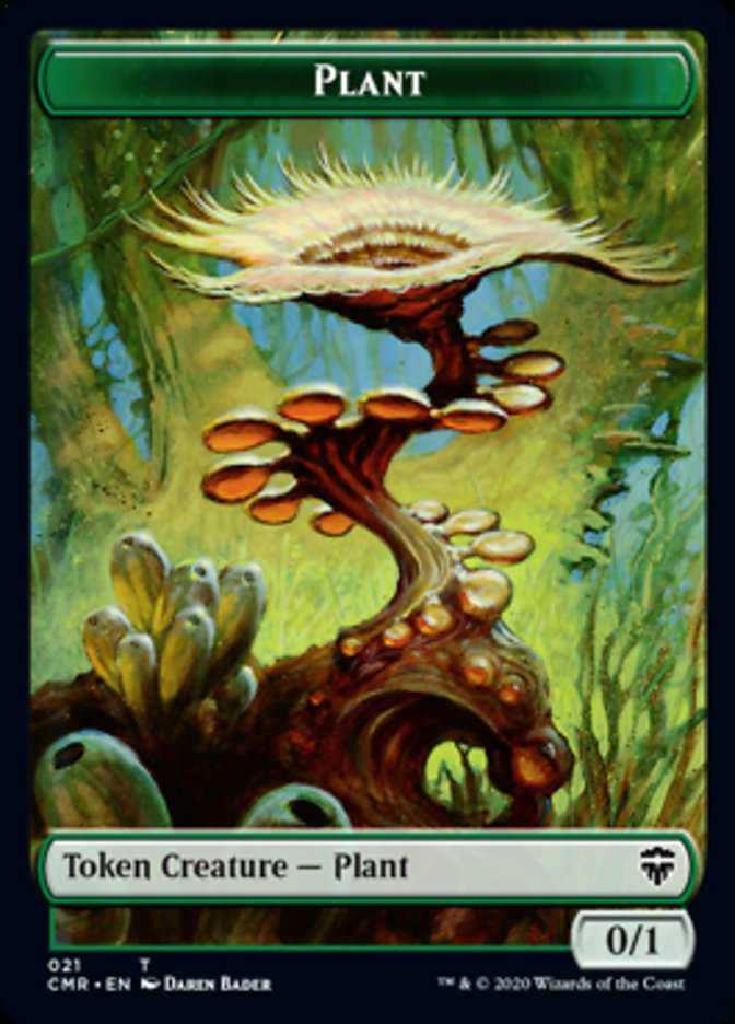 Image of Illusion // Plant Double-Sided Token [Commander Legends Tokens]