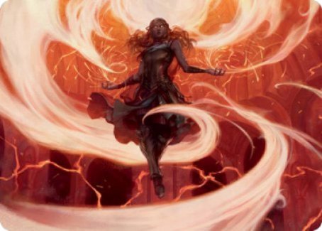 Image of Crackle with Power Art Card [Strixhaven: School of Mages Art Series]