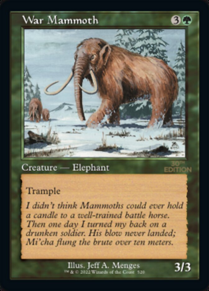 Image of War Mammoth (Retro) [30th Anniversary Edition]