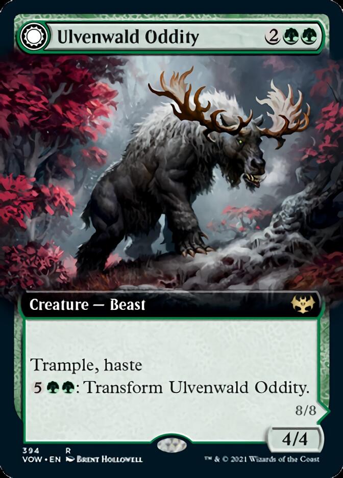 Image of Ulvenwald Oddity // Ulvenwald Behemoth (Extended Art) [Innistrad: Crimson Vow]