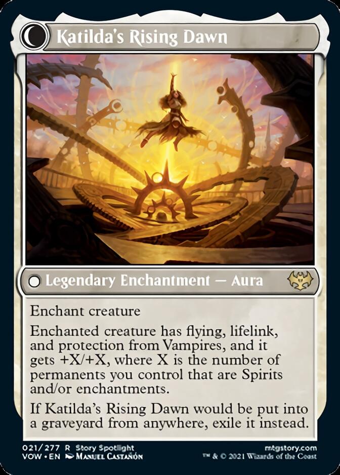 Image of Katilda, Dawnhart Martyr // Katilda's Rising Dawn [Innistrad: Crimson Vow]