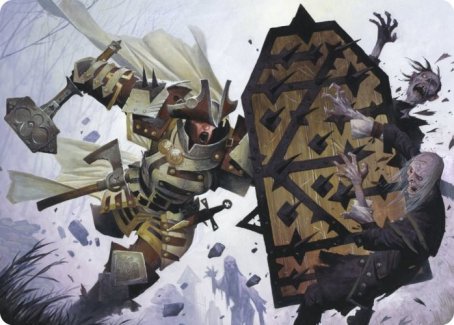 Image of Estwald Shieldbasher Art Card [Innistrad: Crimson Vow Art Series]