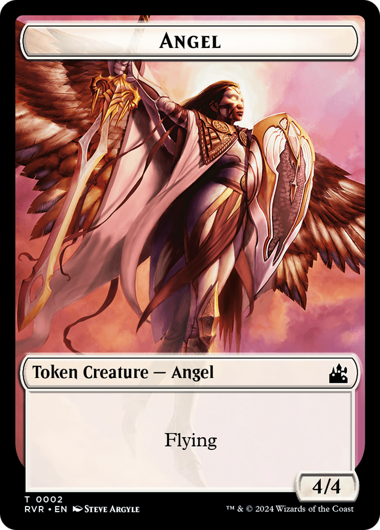 Image of Angel Token (0002) [Ravnica Remastered Tokens]