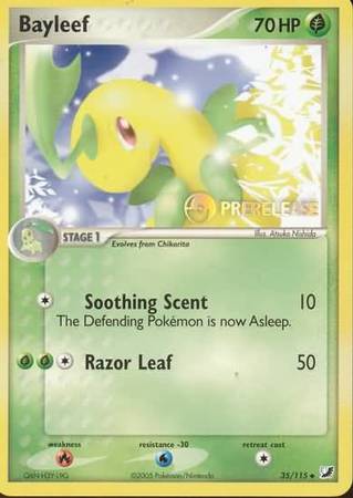 Image of Bayleef (35/115) (Prerelease Promo) [Nintendo: Black Star Promos]