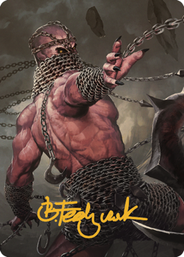 Image of Chain Devil Art Card (Gold-Stamped Signature) [Commander Legends: Battle for Baldur's Gate Art Series]