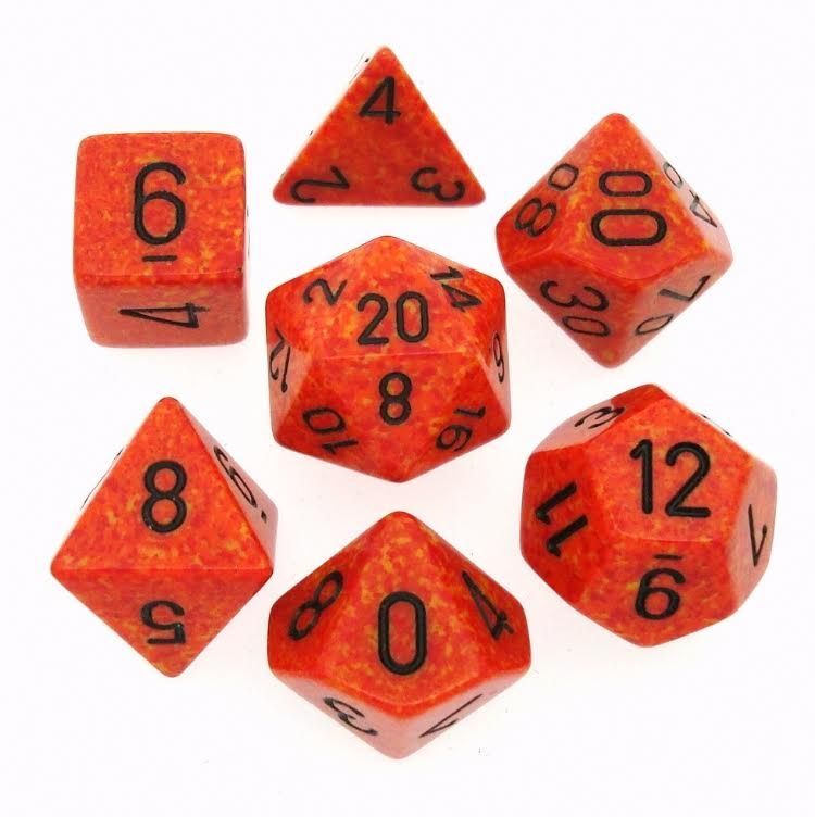 Chessex Speckled - Fire - 7 Dice Set