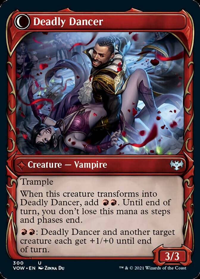 Image of Alluring Suitor // Deadly Dancer (Showcase Fang Frame) [Innistrad: Crimson Vow]
