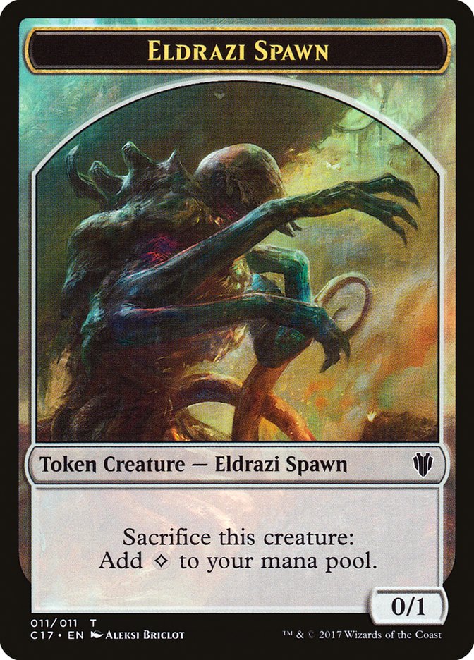 Image of Eldrazi Spawn // Vampire Double-Sided Token [Commander 2017 Tokens]