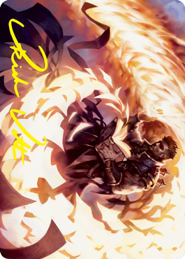 Image of Revel in Silence Art Card (Gold-Stamped Signature) [Strixhaven: School of Mages Art Series]