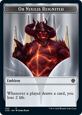 Image of Ob Nixilis Reignited // Ob Nixilis Reignited Double-Sided Token [Starter Commander Decks]