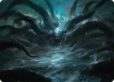 Image of The Watcher in the Water Art Card [The Lord of the Rings: Tales of Middle-earth Art Series]