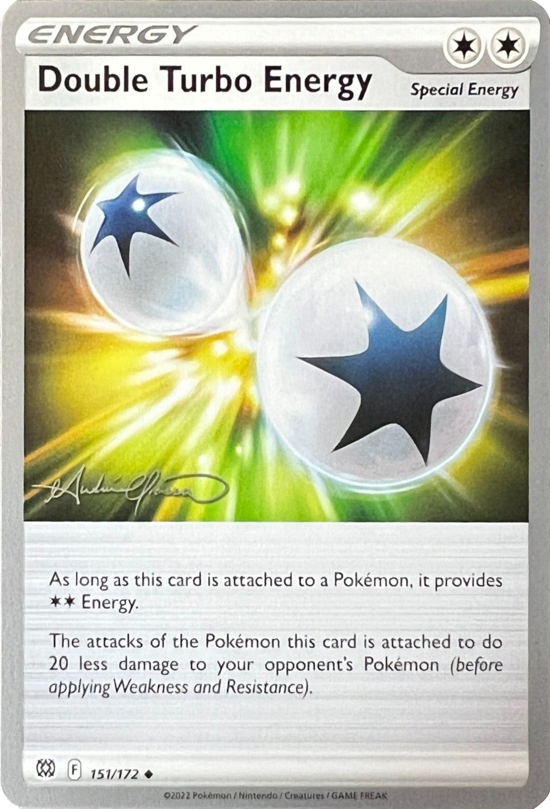 Image of Double Turbo Energy (151/172) (The Shape of Mew - Andre Chiasson) [World Championships 2022]